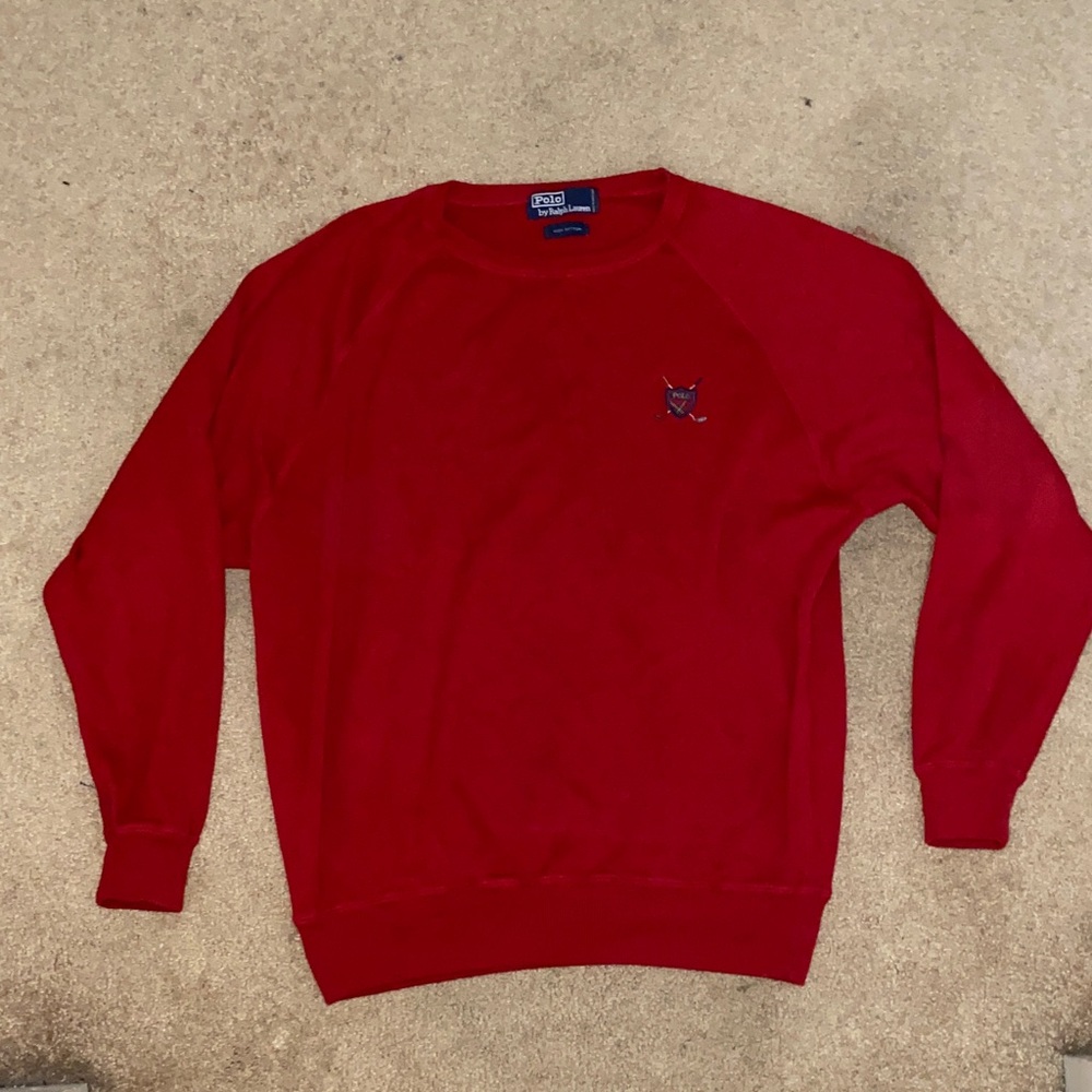 Polo Ralph Lauren Red Crewneck Sweater